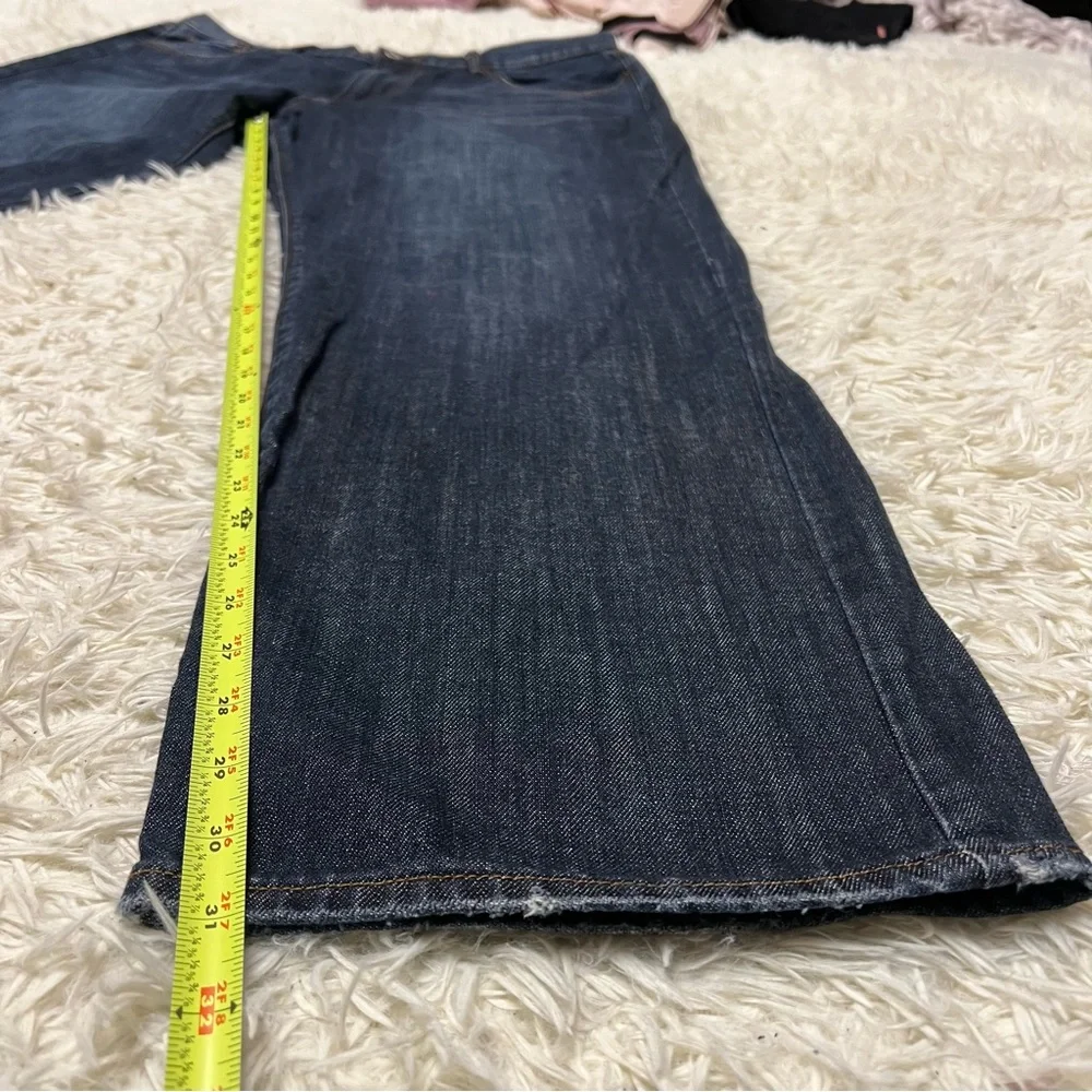 Lucky Brand Mens Jeans 38x31 Blue Straight Leg Dark Wash Denim Likenew 👌 Logo